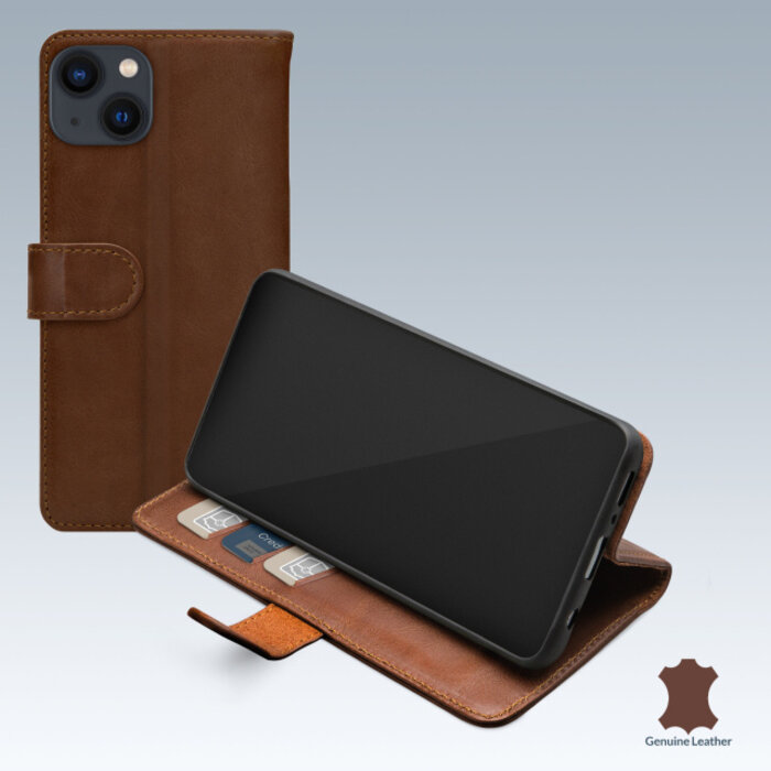 Mobilize Mobilize Leather Wallet Case voor Apple iPhone 13 Mini - Bruin