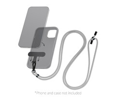 Mobilize Mobilize Nylon Lanyard Grey - Universeel Telefoonkoord