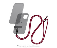 Mobilize Mobilize Nylon Lanyard Telefoonkoord - Bordeaux (Universeel)