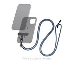 Mobilize Mobilize Nylon Lanyard Telefoonkoord - Universeel Verstelbaar - Blauw