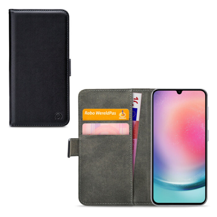 Mobilize Mobilize Classic Gelly Wallet Book Case Samsung Galaxy A24 4G Zwart