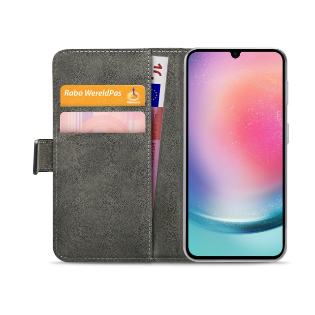 Mobilize Mobilize Classic Gelly Wallet Book Case Samsung Galaxy A24 4G Zwart