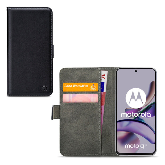 Mobilize Mobilize Classic Gelly Wallet Book Case Motorola Moto G13/G23 Zwart
