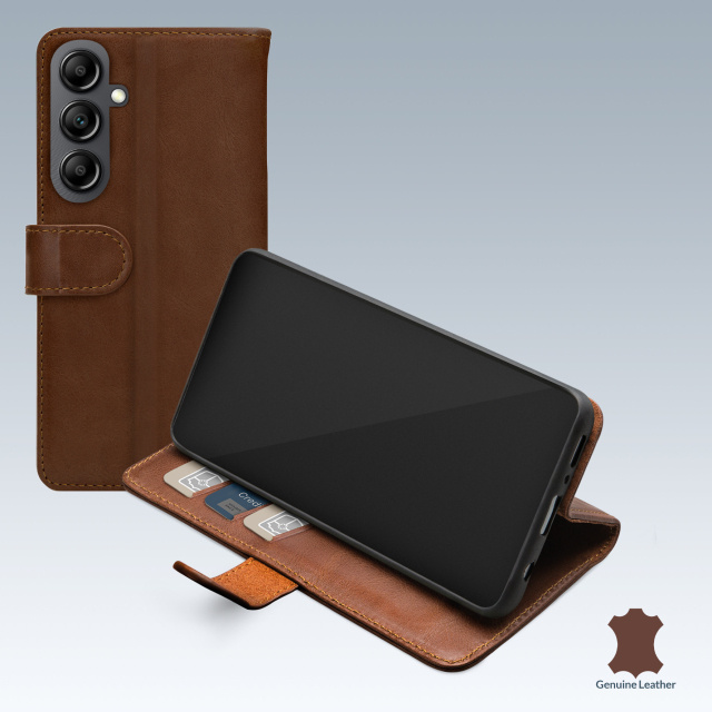 Mobilize Mobilize Leather Wallet Case voor Samsung Galaxy A14 4G/5G - Bruin