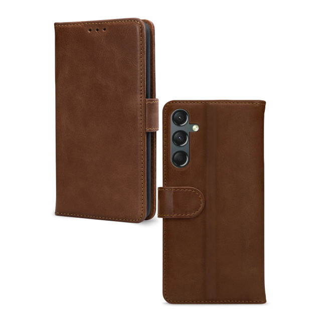 Mobilize Mobilize Leather Wallet Hoesje voor Samsung Galaxy A24 4G - Bruin
