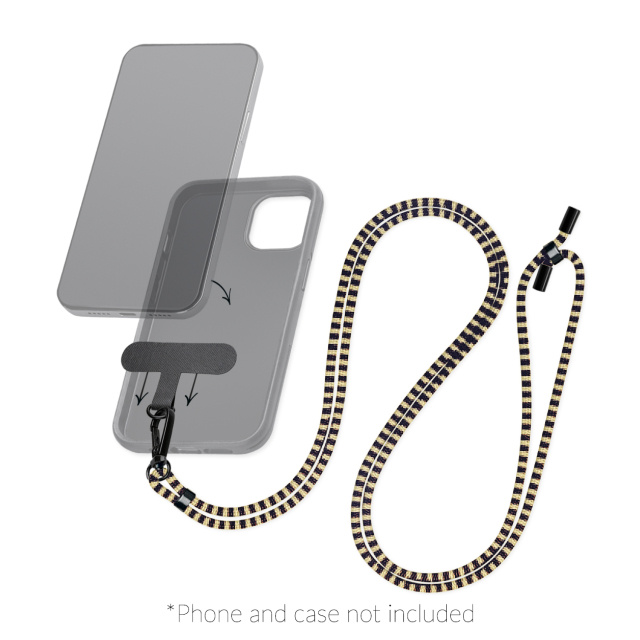 Mobilize Mobilize Universeel Telefoonkoord Nylon - Blauw/Beige