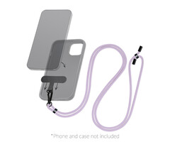 Mobilize Mobilize Universele Nylon Lanyard Telefoonkoord - Paars