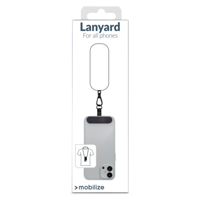 Mobilize Mobilize Universele Nylon Lanyard Telefoonkoord - Paars
