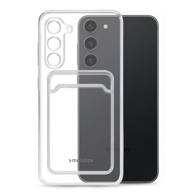 Mobilize Mobilize Gelly Card Case Samsung Galaxy S23+ 5G Transparant