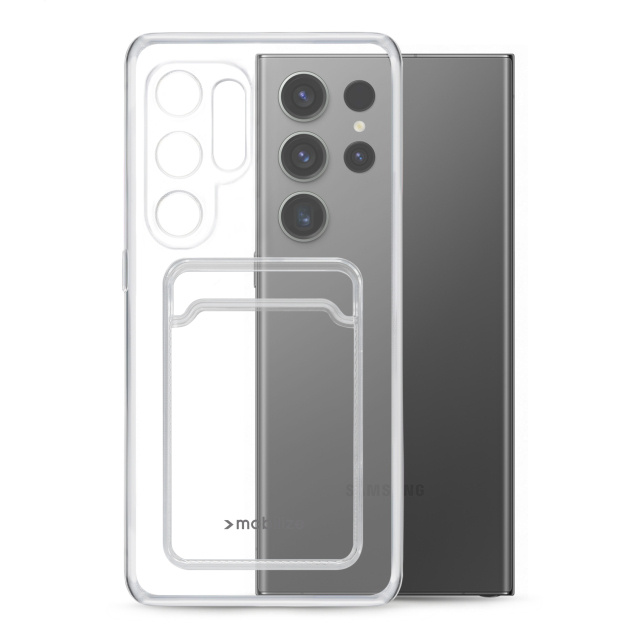 Mobilize Mobilize Gelly Card Case Samsung Galaxy S23 Ultra 5G - Transparant