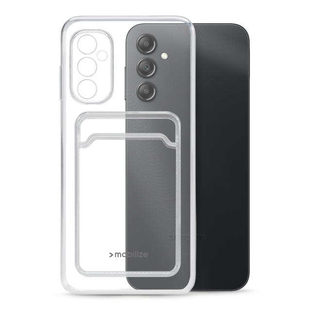 Mobilize Mobilize Gelly Card Case Samsung Galaxy A34 5G - Transparant met Pashouder