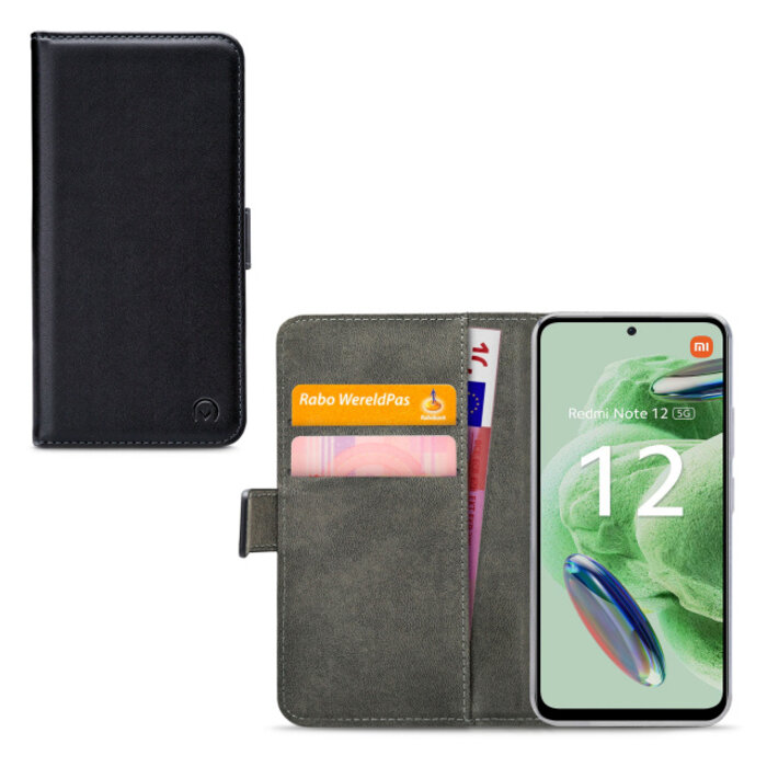 Mobilize Mobilize Classic Gelly Wallet Book Case Xiaomi Redmi Note 12 5G - Zwart