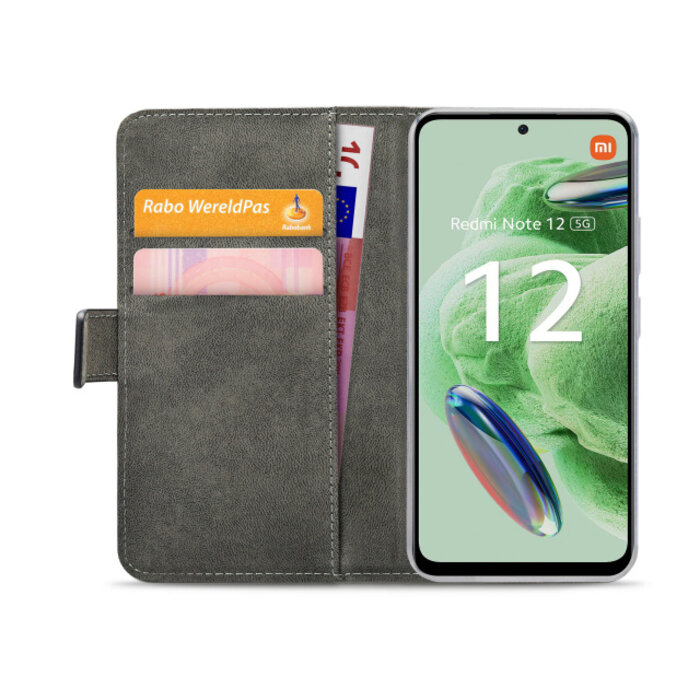 Mobilize Mobilize Classic Gelly Wallet Book Case Xiaomi Redmi Note 12 5G - Zwart