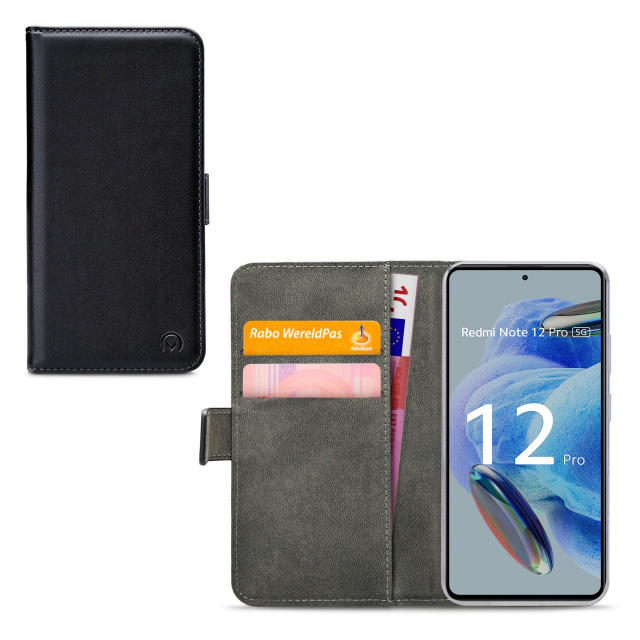 Mobilize Mobilize Classic Gelly Wallet Book Case Xiaomi Redmi Note 12 Pro 5G - Zwart