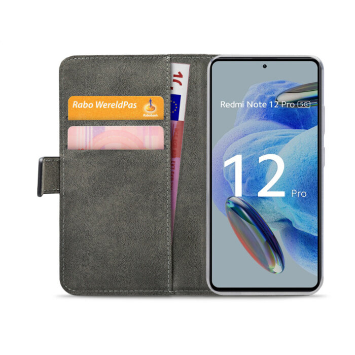 Mobilize Mobilize Classic Gelly Wallet Book Case Xiaomi Redmi Note 12 Pro 5G - Zwart