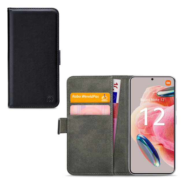 Mobilize Mobilize Classic Gelly Wallet Book Case Xiaomi Redmi Note 12 4G - Zwart
