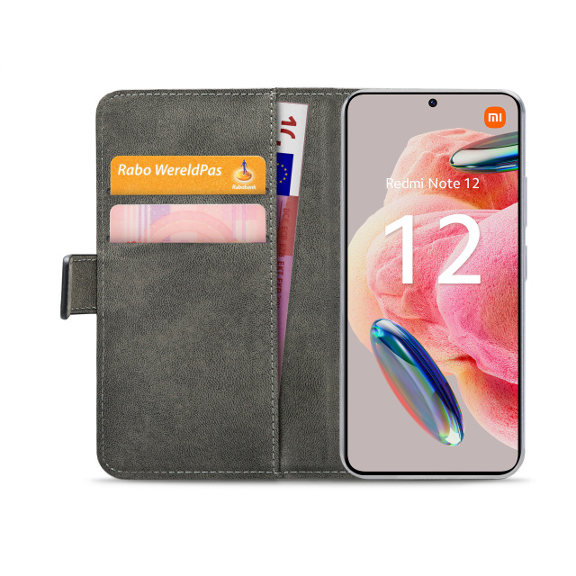 Mobilize Mobilize Classic Gelly Wallet Book Case Xiaomi Redmi Note 12 4G - Zwart