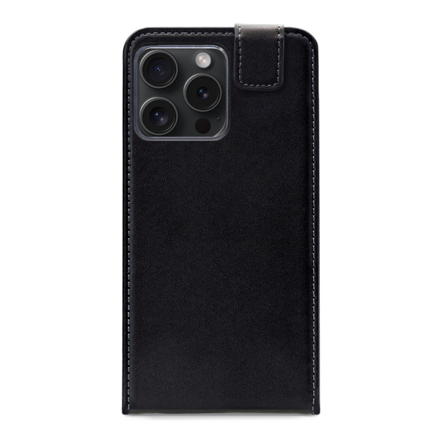 Mobilize Mobilize Classic Gelly Flip Case voor Apple iPhone 15 Pro - Zwart