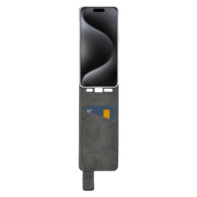 Mobilize Mobilize Classic Gelly Flip Case voor Apple iPhone 15 Pro - Zwart