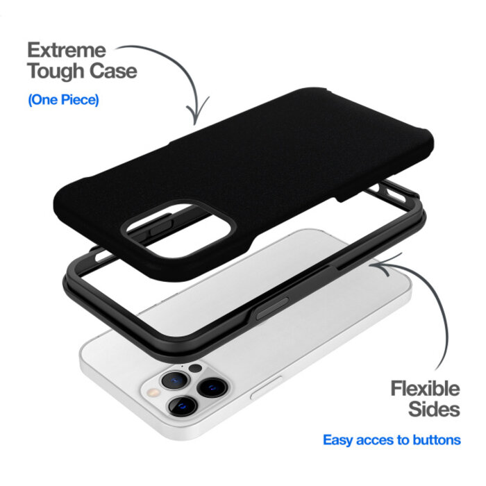 Mobilize Mobilize Extreme Tough Case Apple iPhone 15 Pro Max - Zwart