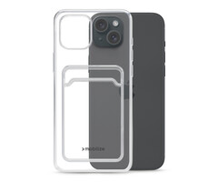 Mobilize Mobilize Gelly Card Case voor Apple iPhone 15 Plus - Transparant