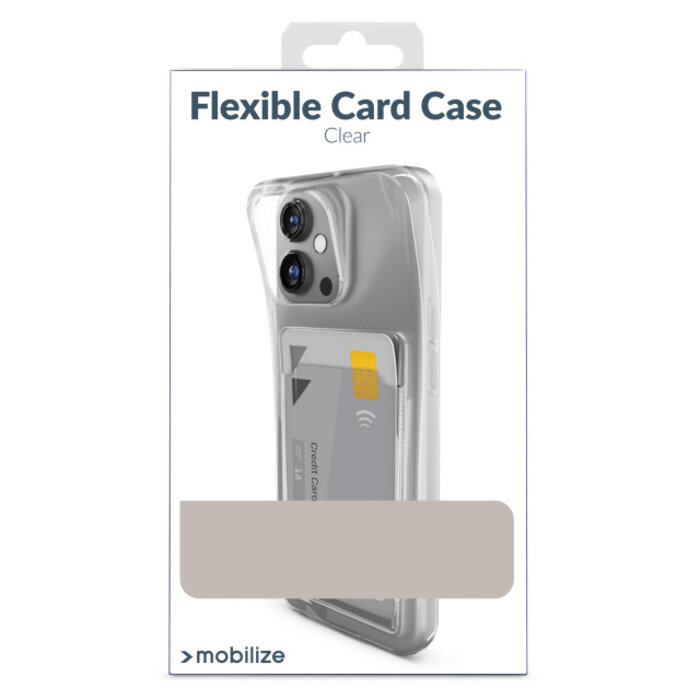 Mobilize Mobilize Gelly Card Case voor Apple iPhone 15 Plus - Transparant