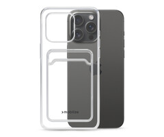 Mobilize Mobilize Gelly Card Case Apple iPhone 15 Pro Max - Transparant