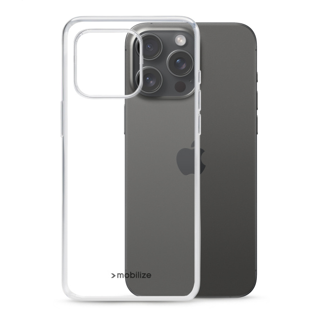 Mobilize Mobilize Gelly Case Apple iPhone 15 Pro Max Clear - Transparante Hoes