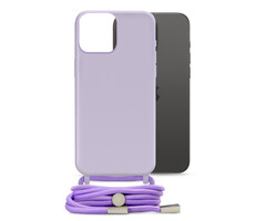 Mobilize Mobilize Lanyard Gelly Case voor Apple iPhone 15 Pro Max - Pastel Purple