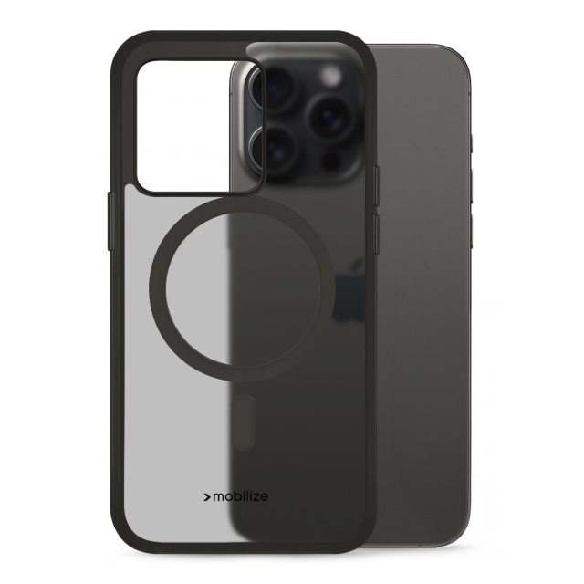 Mobilize Mobilize MagSafe Hybrid Pro Case voor Apple iPhone 15 Pro Max - Zwart