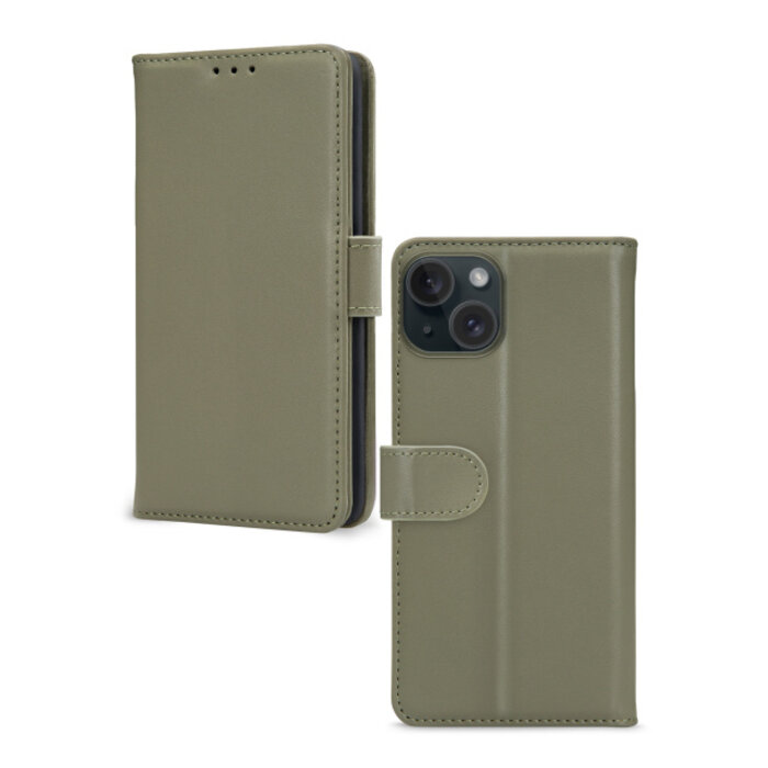 Mobilize Mobilize Premium Gelly Wallet Book Case Apple iPhone 13/14/15 - Groen