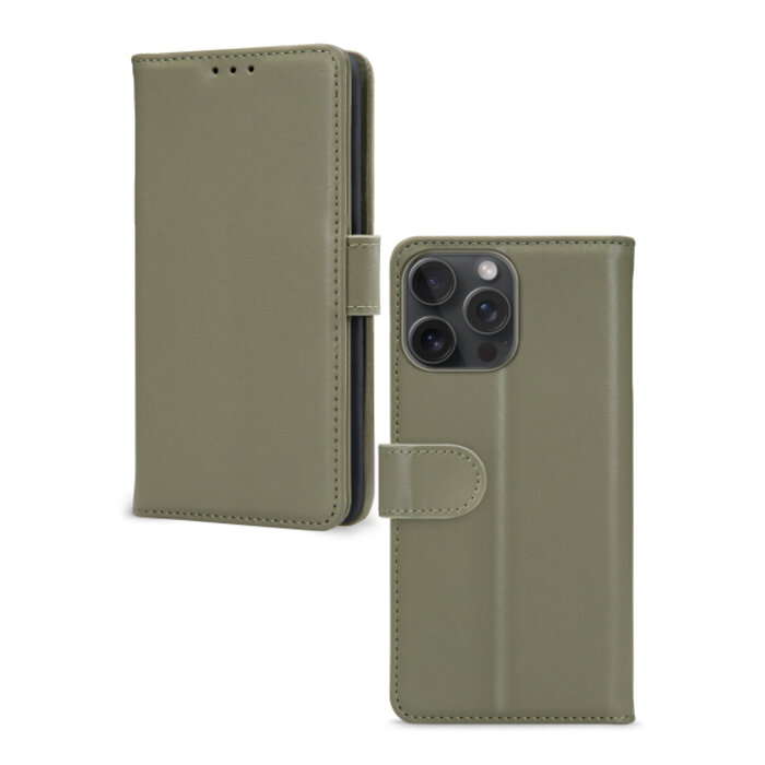 Mobilize Mobilize Premium Gelly Wallet Book Case Apple iPhone 15 Pro Max - Groen