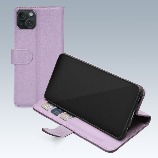 Mobilize Mobilize Premium Gelly Wallet Book Case Apple iPhone 15 Plus - Paars