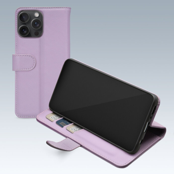 Mobilize Mobilize Premium Gelly Wallet Book Case Apple iPhone 15 Pro Max - Paars