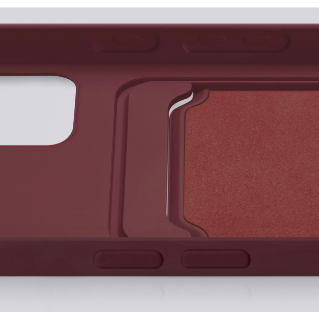 Mobilize Mobilize Rubber Gelly Card Case Apple iPhone 15 Plus - Matt Bordeaux
