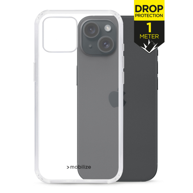 Mobilize Mobilize Naked Protection Case voor Apple iPhone 15 - Transparant