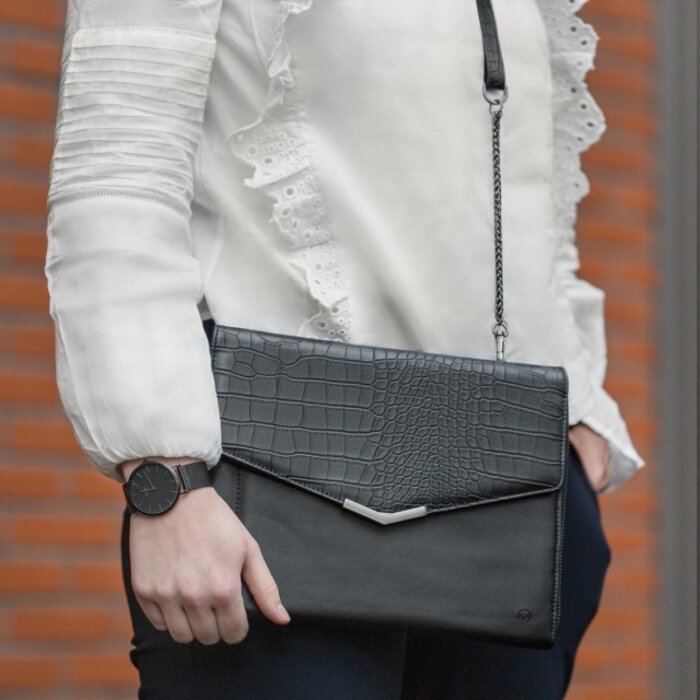 Mobilize Mobilize Elegant Universele Tablet Clutch - Black Croco