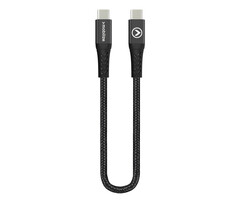 Mobilize Mobilize Strong Nylon USB-C naar USB-C Kabel 20cm - 100W - Zwart