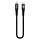 Mobilize Strong Nylon USB-C naar Lightning Kabel 20cm 60W Zwart (MFi)
