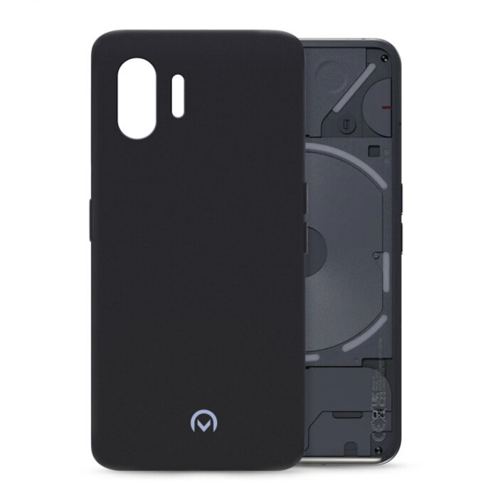 Mobilize Mobilize Rubber Gelly Case Nothing Phone (2) - Mat Zwart
