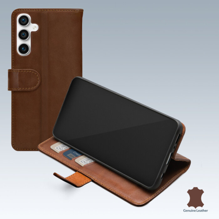Mobilize Mobilize Leather Wallet Hoesje voor Samsung Galaxy S23 FE 5G - Bruin