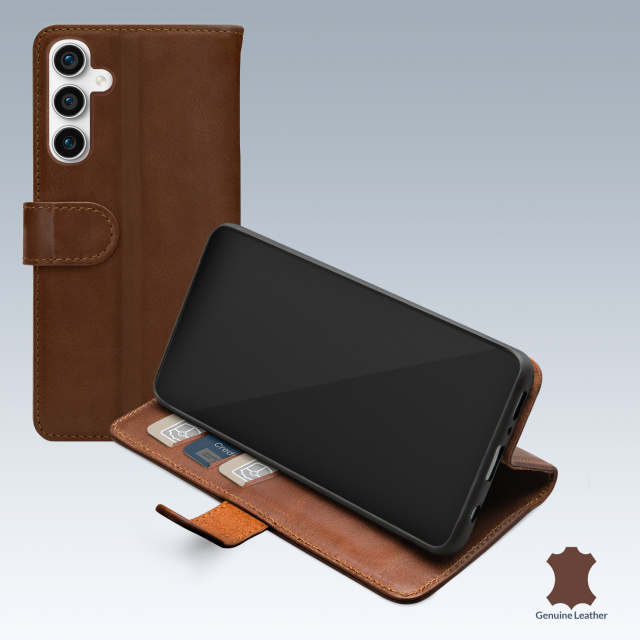 Mobilize Mobilize Leather Wallet Hoesje voor Samsung Galaxy S23 FE 5G - Bruin