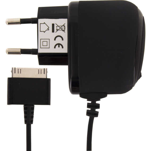 Mobilize Mobilize Premium Thuislader Apple 30-Pin 1.0A 5W - Zwart (Bulk)