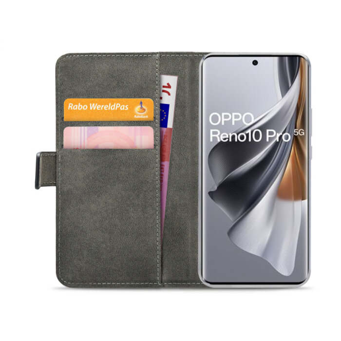 Mobilize Mobilize Classic Gelly Wallet Book Case OPPO Reno10 / Reno10 Pro 5G - Zwart