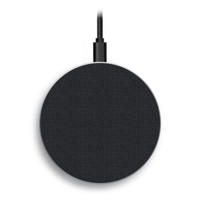 Mobilize Mobilize Wireless Fast Charger Flat 15W - PU Leer Grijs