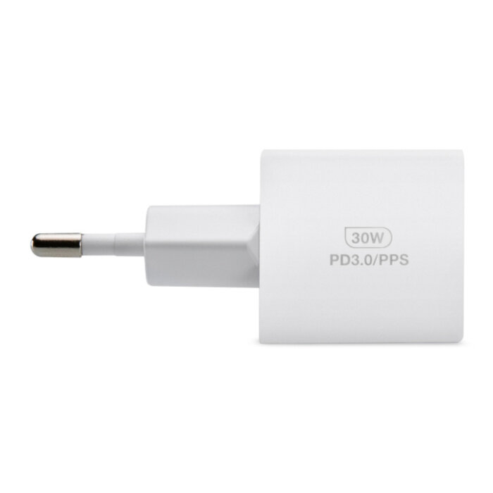 Mobilize Mobilize Wall Charger USB-C GaN 30W PD/PPS + Nylon Kabel 1.2m - Wit