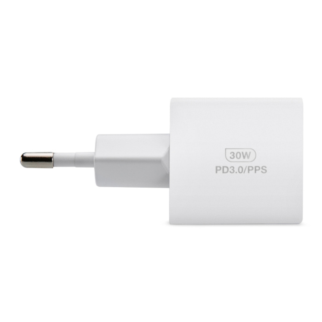 Mobilize Mobilize Wall Charger USB-C GaN 30W PD/PPS + Nylon Kabel 1.2m - Wit
