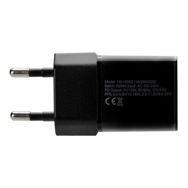 Mobilize Mobilize Wall Charger USB-C GaN 30W with PD/PPS - Black