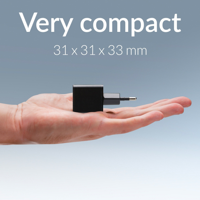Mobilize Mobilize Wall Charger USB-C GaN 30W with PD/PPS - Black