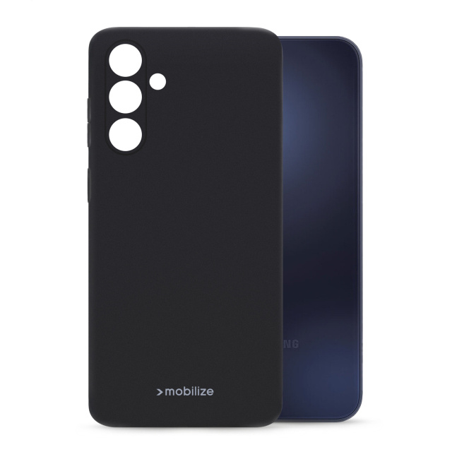 Mobilize Mobilize Rubber Gelly Case voor Samsung Galaxy A15 4G/5G - Matt Black